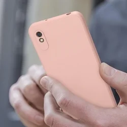Xiaomi Redmi 9A / 9AT - PASTEL - púder pink szilikon hátlap tok-1
