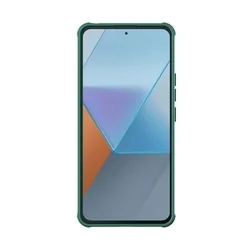 Xiaomi Poco X6 5G telefontok - Nillkin csúsztatható kameravédős zöld hátlap tok ﻿-3