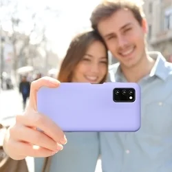 Samsung Galaxy A03sm telefontok - PASTEL - liláskék szilikon hátlap tok-2