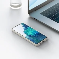 Samsung Galaxy A03s telefontok - PASTEL - csontfehér szilikon hátlap tok-3