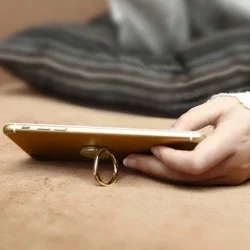Baseus fém ujjgyűrű telefontartó - arany -4