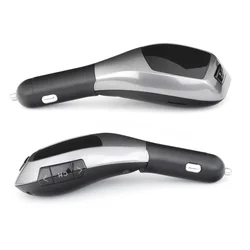 X5 transzmitter - autós FM/Bluetooth transzmitter + USB/memóriakártya olvasó fekete ﻿-1
