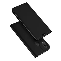 Telefontok Huawei P30 Lite - Dux Ducis fekete flipcover tok-1