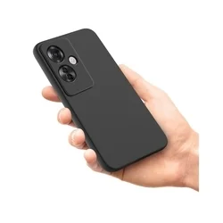 Oppo Reno11 F 5G telefontok - fekete szilikon hátlap tok-2