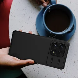 Telefontok Xiaomi Poco F6 Pro 5G - Nillkin Super Frosted fekete hátlap tok-4