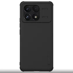 Telefontok Xiaomi Poco F6 Pro 5G - Nillkin Super Frosted fekete hátlap tok-1