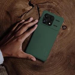 Telefontok Xiaomi Poco F6 Pro 5G - Nillkin Super Frosted zöld hátlap tok-2