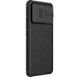 Telefontok Xiaomi Poco F6 Pro 5G - Nillkin csúsztatható kameravédős fekete hátlap tok-2