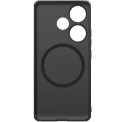 Telefontok Xiaomi Poco F6 5G - Nillkin Super Frosted - fekete hátlap tok beépített mágnessel (MagSafe tartóval kompatibilis)-2