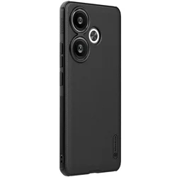 Telefontok Xiaomi Poco F6 5G - Nillkin Super Frosted - fekete hátlap tok beépített mágnessel (MagSafe tartóval kompatibilis)-3