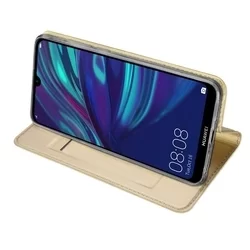 Telefontok Huawei P30 Lite - Dux Ducis arany flipcover tok-1