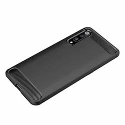 Telefontok Xiaomi Mi 9 - Carbon Fiber fekete szilikon tok-5