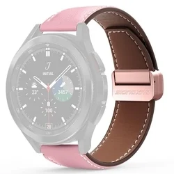 Huawei Watch 4 / Watch 4 Pro okosóra szíj - Dux Ducis YA - pink bőr szíj (22 mm) ﻿-1