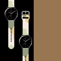 Samsung Galaxy Watch7 okosóra szíj - Strap Moro color 14 színes szilikon szíj (szíj szélesség: 20 mm)-1