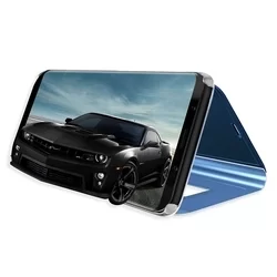 Telefontok Samsung Galaxy A70 - Fekete Clear View Tok-3