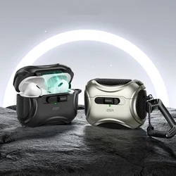 Airpods Pro 1 tartó: ESR CYBER HALOLOCK MAGSAFE AirPods Pro 1 tartó - fekete, karabinerrel-5