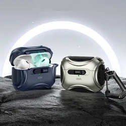Airpods Pro 1 tartó: ESR CYBER HALOLOCK MAGSAFE AirPods Pro 1 tartó - kék, karabinerrel-2