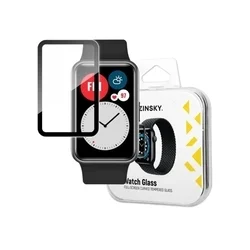 Huawei Watch Fit 2 fólia - okosóra kijelzővédő fólia, fekete kerettel-1