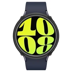 Samsung Galaxy Watch 7 (44 mm) okosóra tok - SPIGEN LIQUID AIR fekete szilikon tok-1