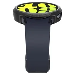 Samsung Galaxy Watch 7 (44 mm) okosóra tok - SPIGEN LIQUID AIR fekete szilikon tok-5