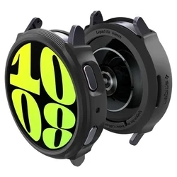 Samsung Galaxy Watch 7 (44 mm) okosóra tok - SPIGEN LIQUID AIR fekete szilikon tok-7