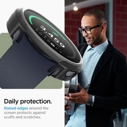 Samsung Galaxy Watch 7 (44 mm) okosóra tok - SPIGEN LIQUID AIR fekete szilikon tok-8