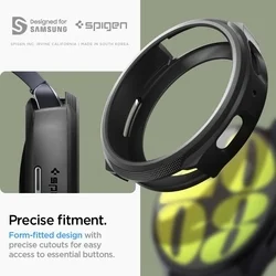 Samsung Galaxy Watch 7 (44 mm) okosóra tok - SPIGEN LIQUID AIR fekete szilikon tok-9
