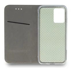 Telefontok Xiaomi Redmi 13 - Smart Magnetic burgundy szilikon keretes mágneses könyvtok-2