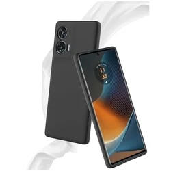 Motorola Edge 50 Fusion telefontok - fekete szilikon hátlap tok-4