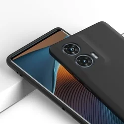 Motorola Edge 50 Fusion telefontok - fekete szilikon hátlap tok-2