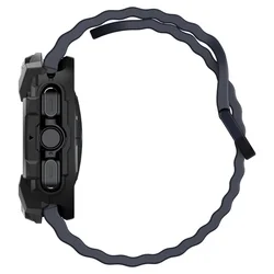 Samsung Galaxy Watch ULTRA 2024 / 2025 (47 mm) okosóra tok - SPIGEN RUGGED ARMOR matt fekete szilikon tok-4