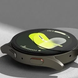 Ringke Slim fekete műanyag védő keret + üvegfólia - Samsung Galaxy Watch7 (44mm) okosórához-2