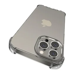 iPhone 16 Pro Max telefontok - ütésálló átlátszó hátlap tok ﻿-1