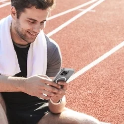 iPhone 16 Pro Max telefontok - MagSafe kompatibilis átlátszó műanyag hátlap tok, szilikon kerettel ﻿-4