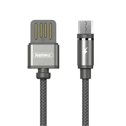 Töltőkábel: Remax Gravity RC-095m mágneses USB / micro USB kábel LED 1M 1.5A fekete-2