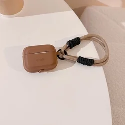 Tech- Protect - AirPods Pro 2 tartó - barna szilikon tok, pánttal ﻿-2