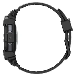 Samsung Galaxy Watch 7 (44 mm) okosóra szíj+tok - Spigen Rugged Armor - fekete szilikon szíj+tok-8