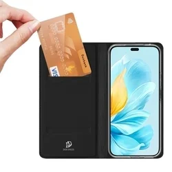 Honor 200 Lite 5G telefontok - Dux Ducis fekete könyvtok-5