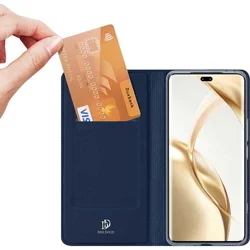 Honor 200 Pro 5G telefontok - Dux Ducis kék könyvtok-4