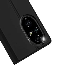 Honor 200 Pro 5G telefontok - Dux Ducis fekete könyvtok-3