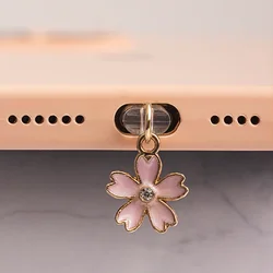 Medál telefonra - szív / virág minta (Lightning töltőporthoz)-3