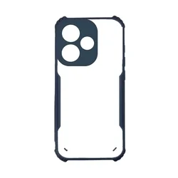 Xiaomi Redmi 13 telefontok - kék / átlátszó ütésálló hátlap tok-1