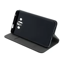 Telefontok Xiaomi Mi 9 - Magnetic fekete szilikon keretes mágneses könyvtok-2