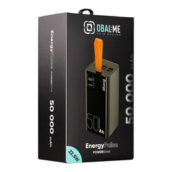 Powerbank: OBAL:ME EnergyPulse Powerbank 50.000mAh 22.5W Fekete-5