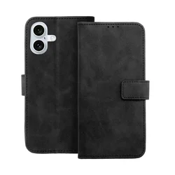 Telefontok iPhone 16 - Forcell Tender fekete ráhajtófüles könyvtok-2