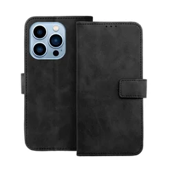 Telefontok iPhone 16 Pro - Forcell Tender fekete ráhajtófüles könyvtok-2