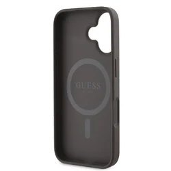 iPhone 16 telefontok - Guess 4G Peony - MagSafe kompatibilis barna hátlap tok-3