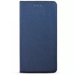 Telefontok Samsung Galaxy M30 - kék mágneses szilikon keretes könyvtok-4