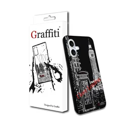 iPhone 16 telefontok - Graffiti No.200 mintás szilikon tok-1