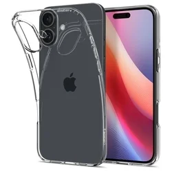 Telefontok iPhone 16 - SPIGEN Liquid Crystal Clear - átlátszó hátlap tok-1